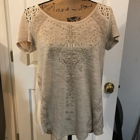 Women’s miss me gold foil embellished top - Picture 4 of 8